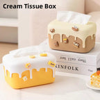 Cream Look Tissue Box in Pink or Yellow Set | StorageOZ