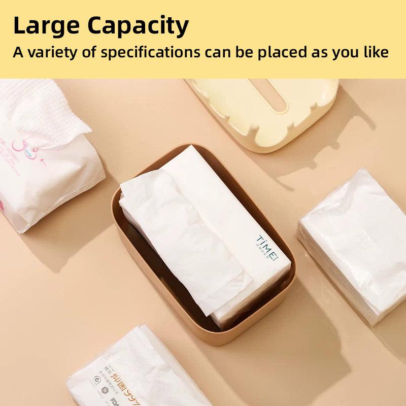 Cream Look Tissue Box in Pink or Yellow Set | StorageOZ