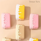 Cream Look Tissue Box in Pink or Yellow Set | StorageOZ