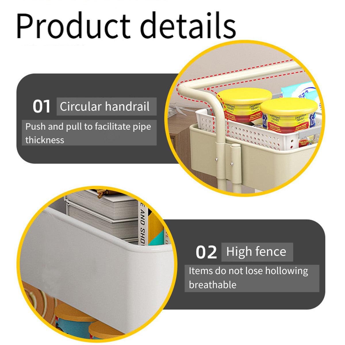 3 Tier Rolling Storage Trolley Three Colours | StorageOZ