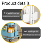 3 Tier Rolling Storage Trolley Three Colours | StorageOZ