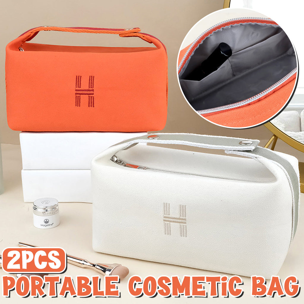 2 Pcs Canvas Travel Wash Storage Bag Set | StorageOZ