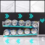 2 Tier Rolling Fridge Can Organiser Rack | StorageOZ