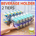 2 Tier Rolling Fridge Can Organiser Rack | StorageOZ