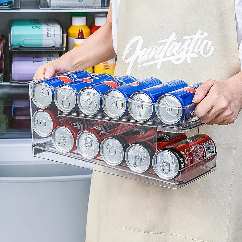 2 Tier Rolling Fridge Can Organiser Rack | StorageOZ