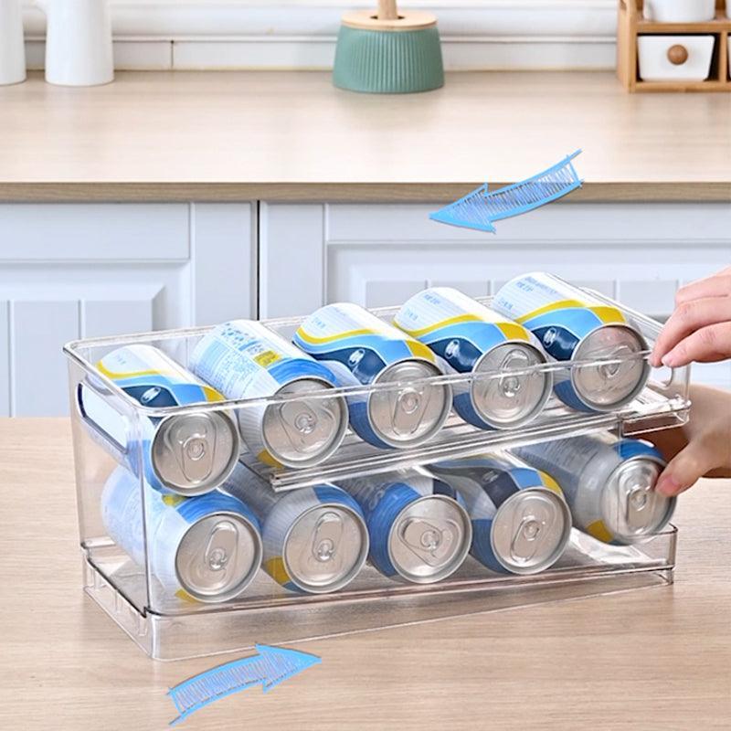 2 Tier Rolling Fridge Can Organiser Rack | StorageOZ