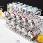 2 Tier Rolling Fridge Can Organiser Rack | StorageOZ
