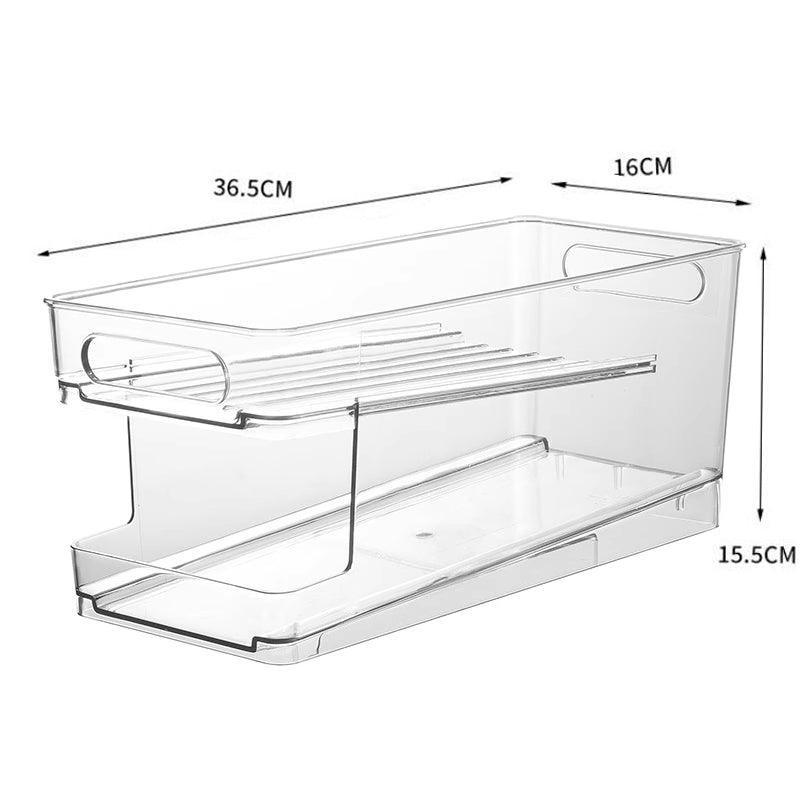 2 Tier Rolling Fridge Can Organiser Rack | StorageOZ