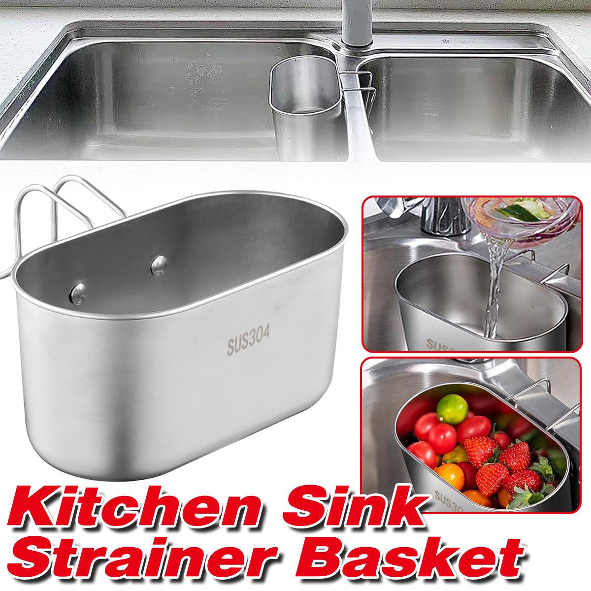 Stainless Steel Sink Drain Basket Organiser | StorageOZ