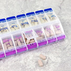 14 Grid Press Lid Medicine Box Organiser | StorageOZ