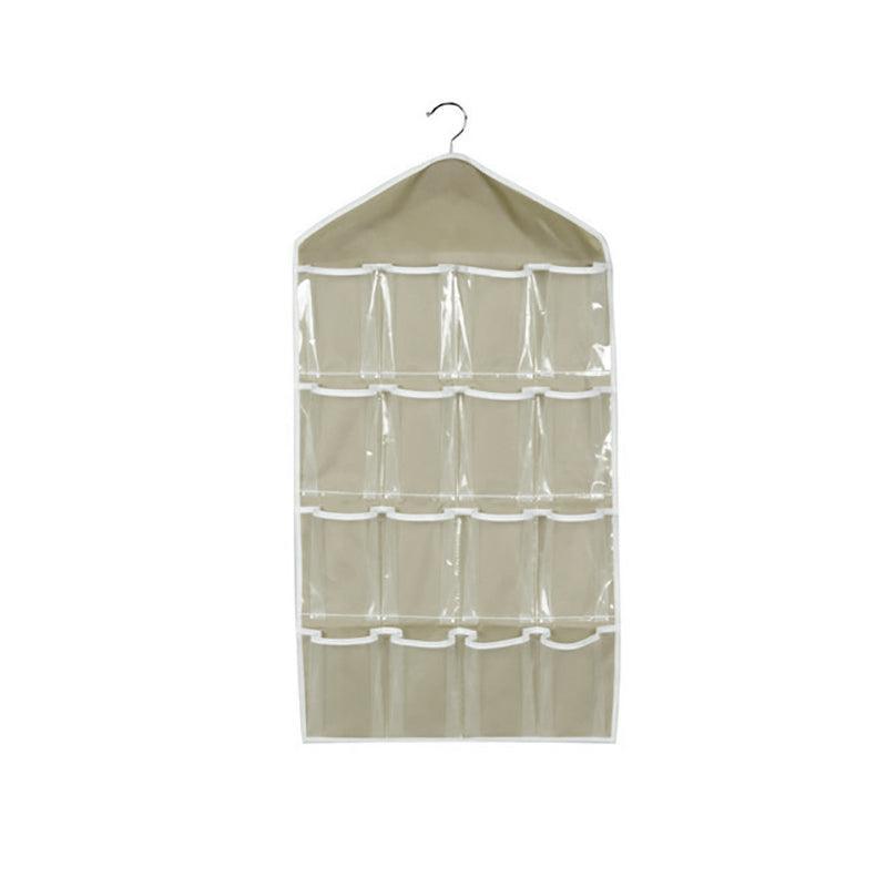 16 Pocket Clear Hanging Organiser Five Colours | StorageOZ