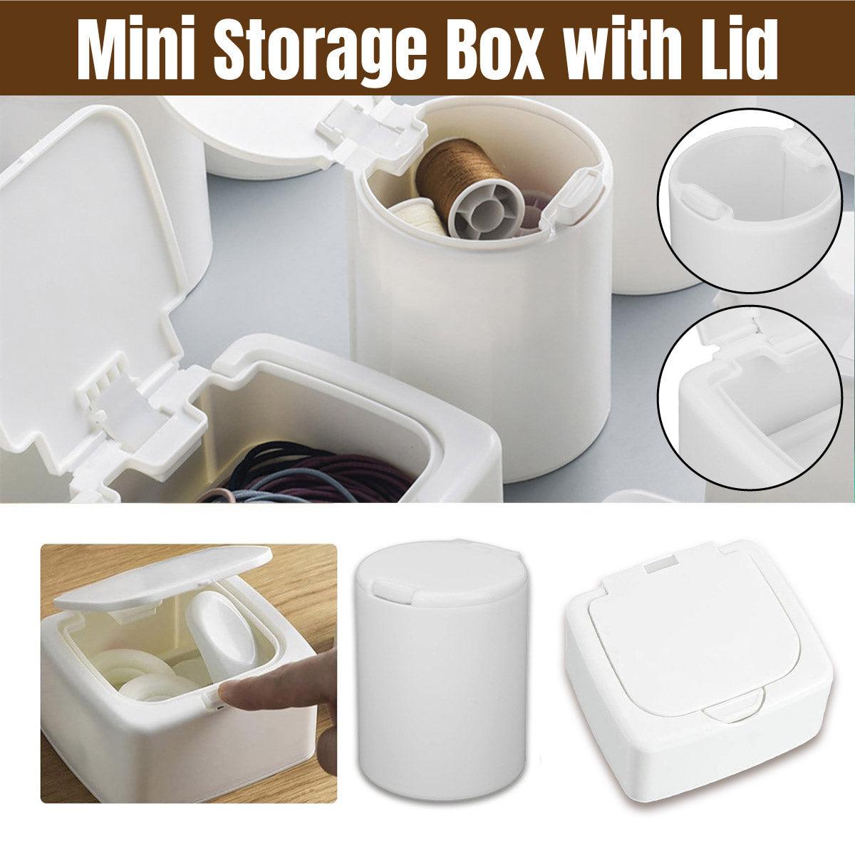 Mini ABS Lidded Storage Box in Two Shapes | StorageOZ