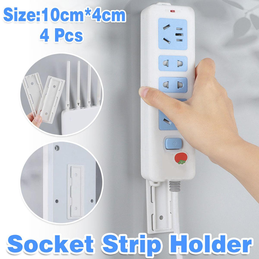 4 Pcs Power Strip Wall Holders Organiser | StorageOZ