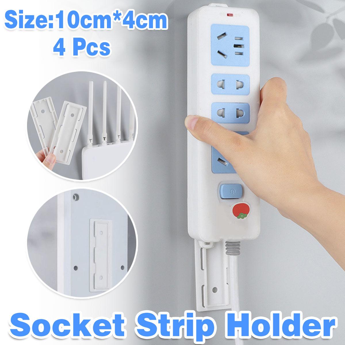 4 Pcs Power Strip Wall Holders Organiser | StorageOZ