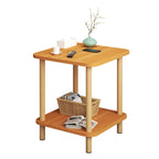 2 Tier Wooden Bedside Open Storage Shelf | StorageOZ
