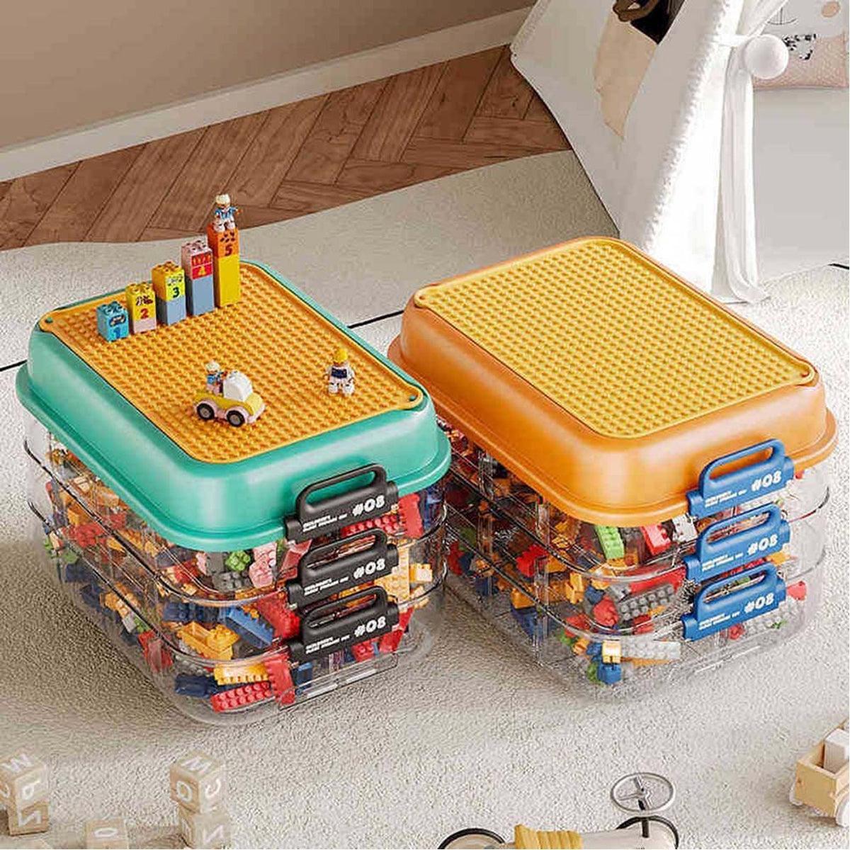 3 Layer Brick Storage Box Two Colours Set | StorageOZ