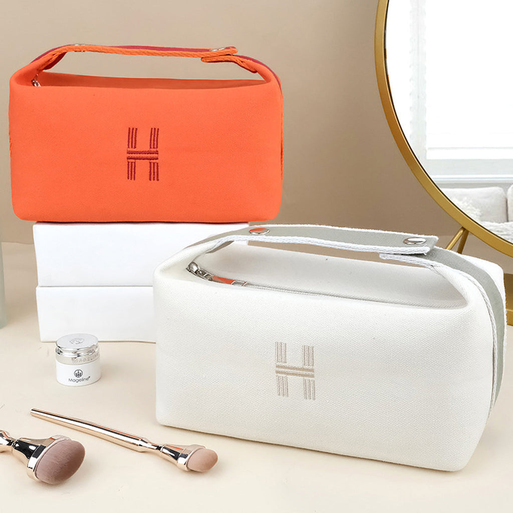 2 Pcs Canvas Travel Wash Storage Bag Set | StorageOZ