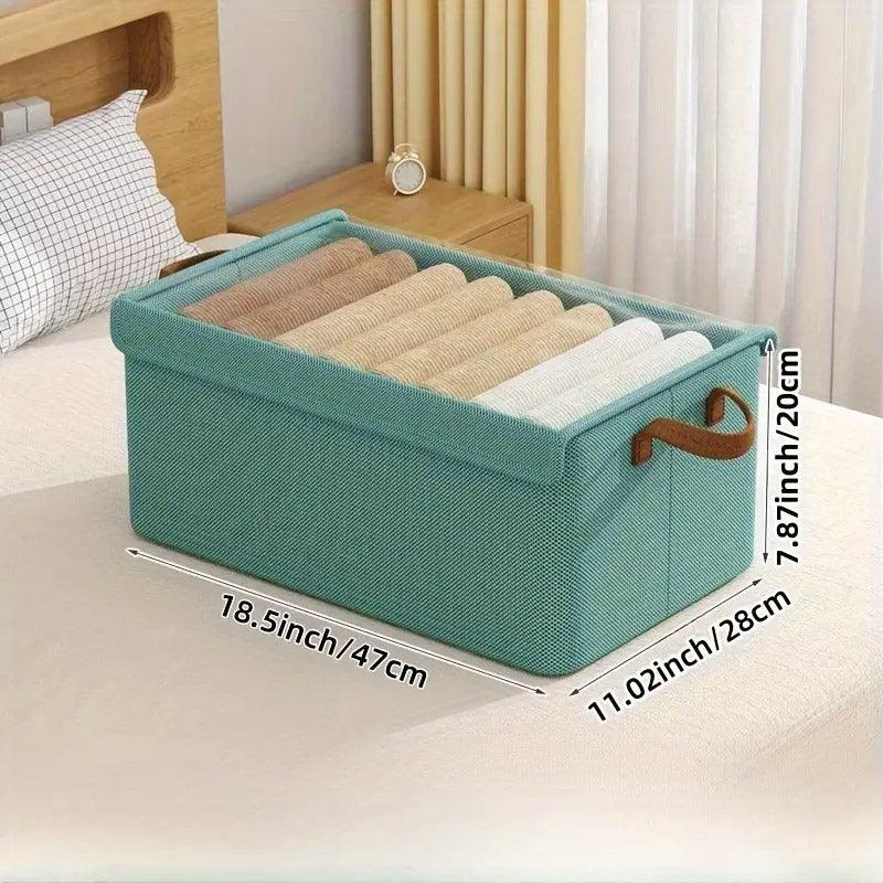 4 Pcs Foldable Fabric Storage Boxes Three Colours | StorageOZ