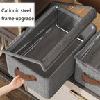 4 Pcs Foldable Fabric Storage Boxes Three Colours | StorageOZ