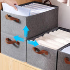 4 Pcs Foldable Fabric Storage Boxes Three Colours | StorageOZ