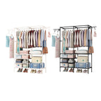 Double Row Floor Clothes Rack Two Colours | StorageOZ