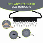 10 Clip Closet Hat Hanger Storage Organiser | StorageOZ