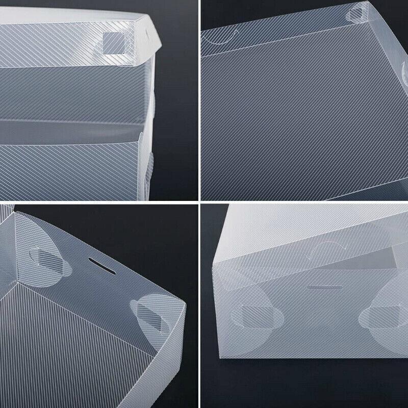 20 Pcs Clear Shoe Storage Box Organiser Set | StorageOZ