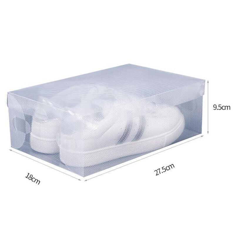 20 Pcs Clear Shoe Storage Box Organiser Set | StorageOZ