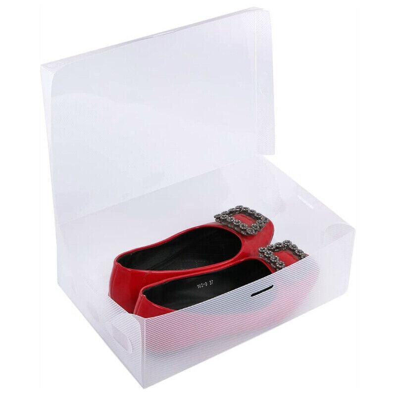 20 Pcs Clear Shoe Storage Box Organiser Set | StorageOZ