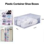 20 Pcs Clear Shoe Storage Box Organiser Set | StorageOZ