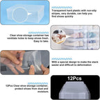 20 Pcs Clear Shoe Storage Box Organiser Set | StorageOZ