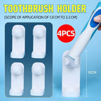 4 Pcs Adhesive Electric Toothbrush Holder | StorageOZ