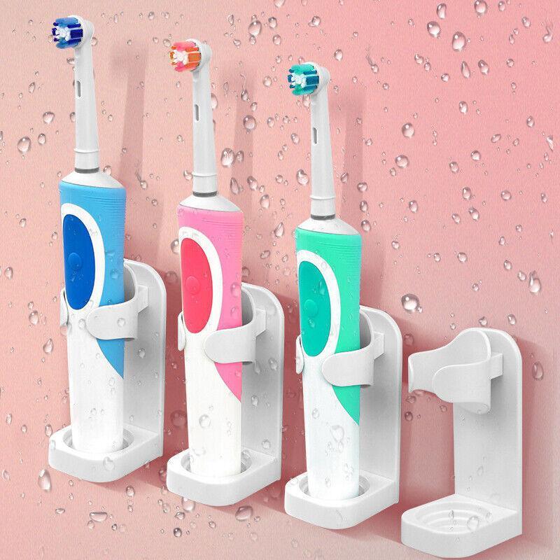 4 Pcs Adhesive Electric Toothbrush Holder | StorageOZ