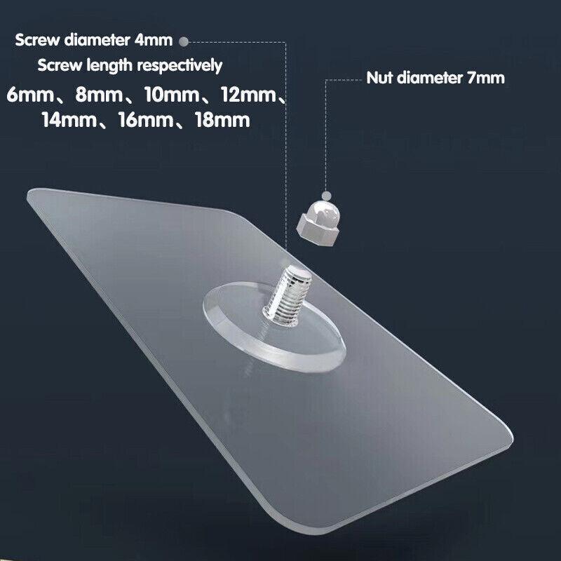10 Pcs Punch Free Adhesive Screw Hook Set | StorageOZ