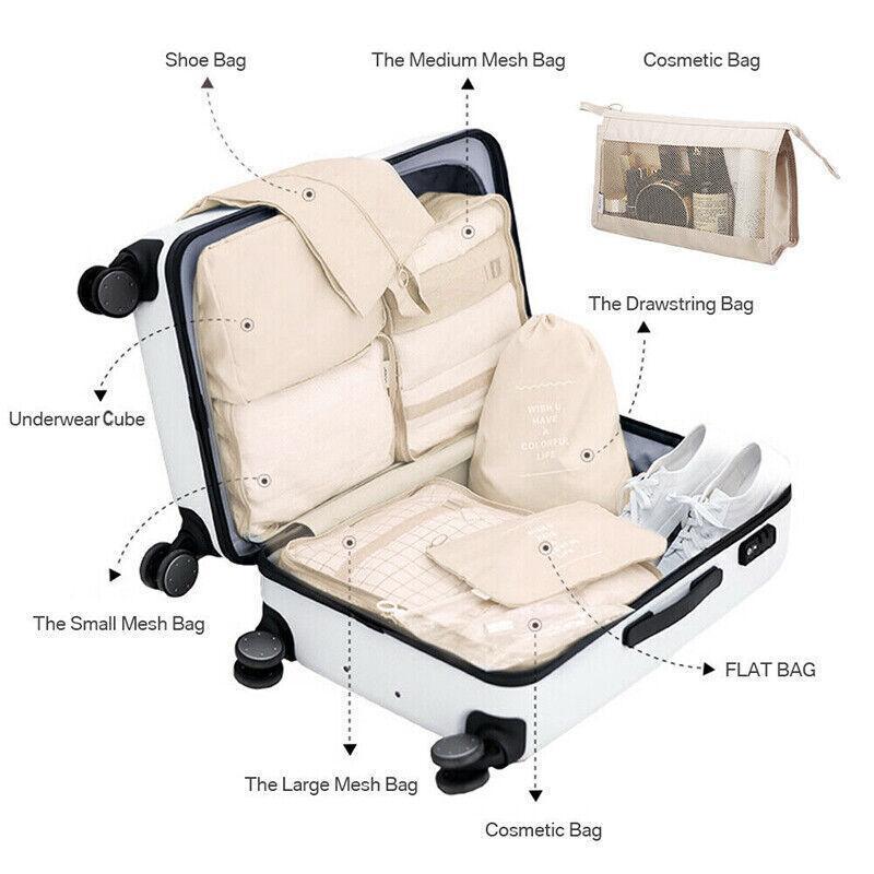Travel Packing Cube Set in Seven Colours | StorageOZ