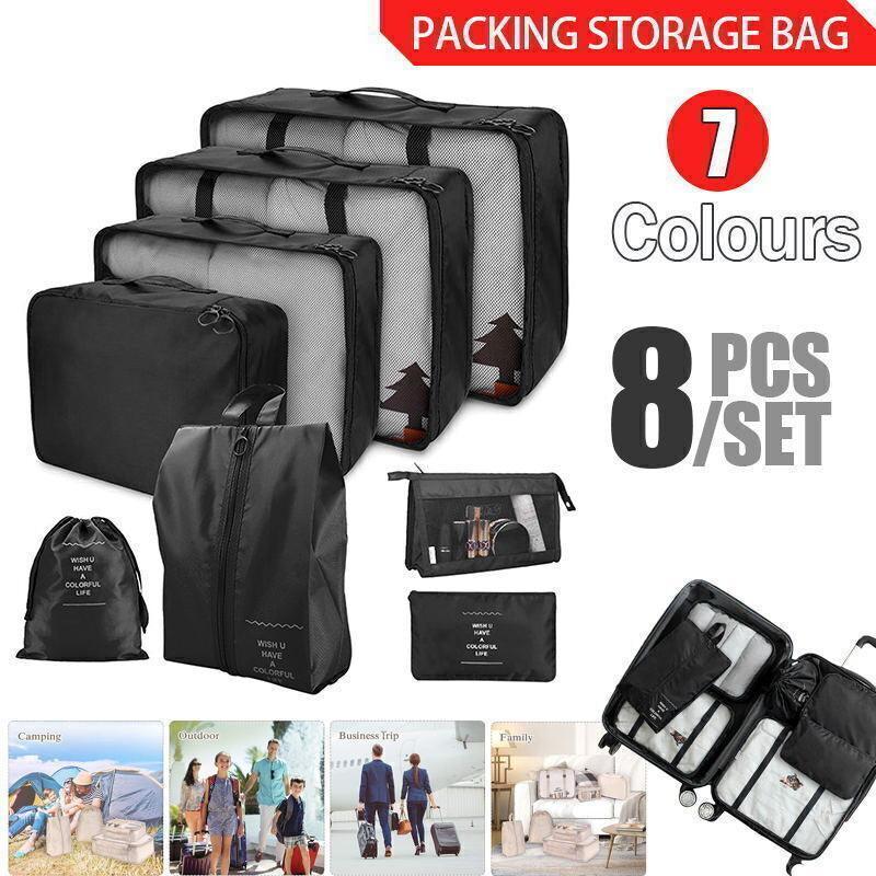 Travel Packing Cube Set in Seven Colours | StorageOZ
