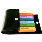 7 Day Colourful Pill Box with PU Travel Pouch | StorageOZ