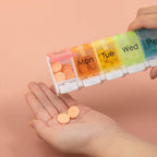 7 Day Colour Coded Pill Storage Organiser Box | StorageOZ
