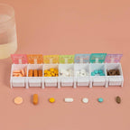 7 Day Colour Coded Pill Storage Organiser Box | StorageOZ