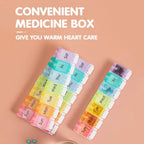 7 Day Colour Coded Pill Storage Organiser Box | StorageOZ
