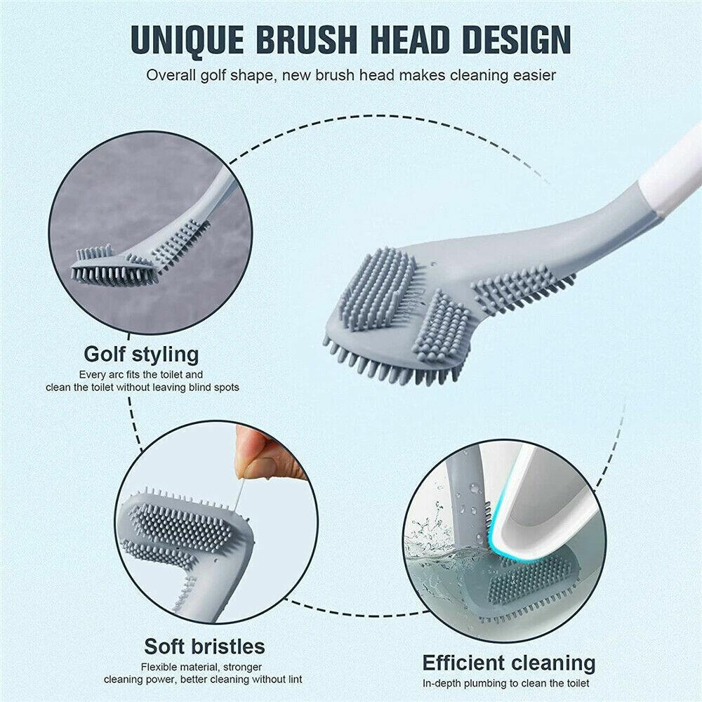 Golf Head Toilet Brush Bathroom Set Pack | StorageOZ