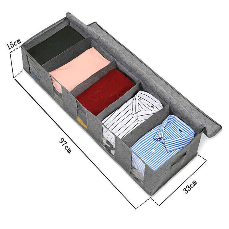 5 Compartment Under Bed Clothes Storage Bag | StorageOZ