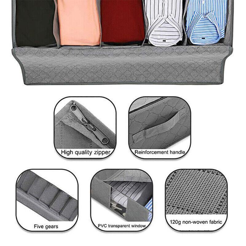 5 Compartment Under Bed Clothes Storage Bag | StorageOZ