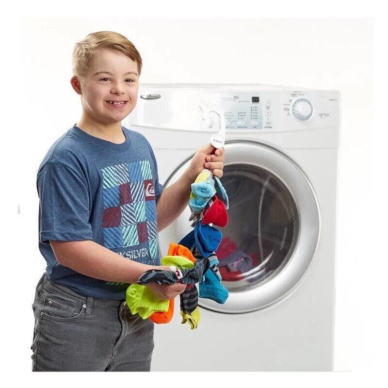 Sock Tidy Clips with Rope in Three Colours | StorageOZ