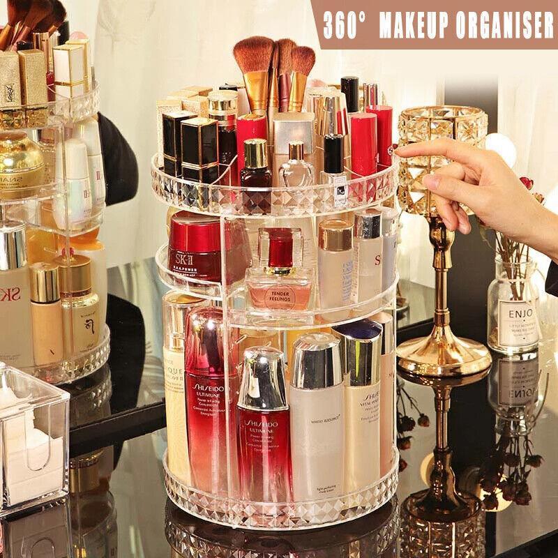 360 Degree Rotating Makeup Organiser Stand | StorageOZ