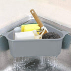Triangle Sink Drain Basket with Suction Cup | StorageOZ