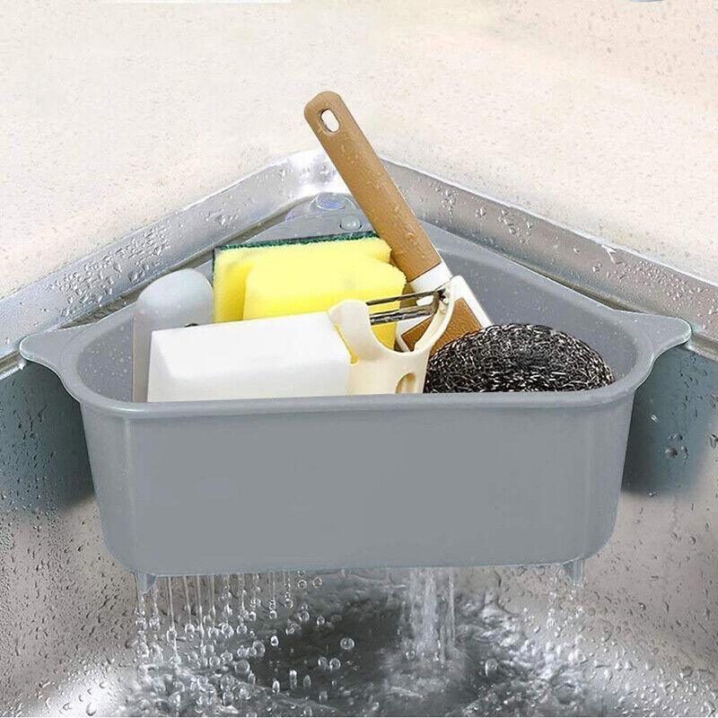 Triangle Sink Drain Basket with Suction Cup | StorageOZ