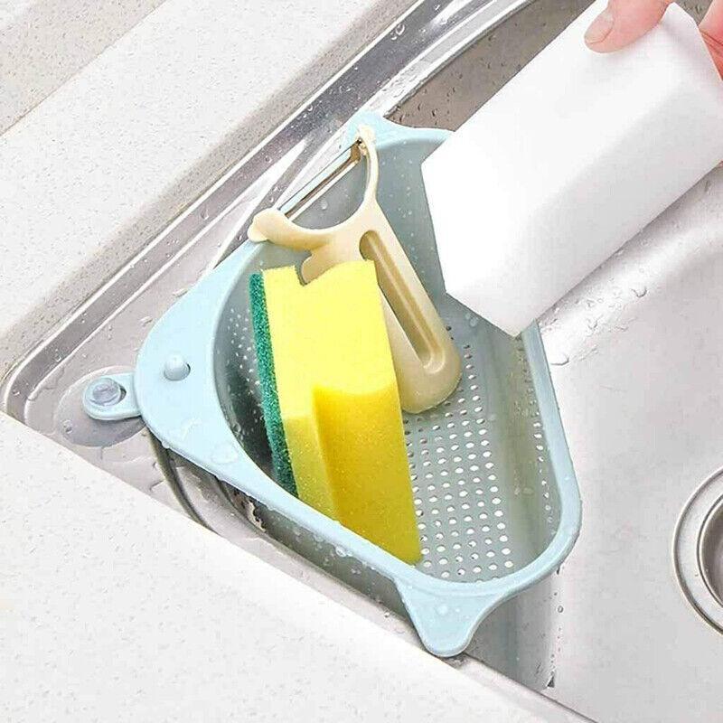 Triangle Sink Drain Basket with Suction Cup | StorageOZ