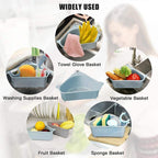 Triangle Sink Drain Basket with Suction Cup | StorageOZ
