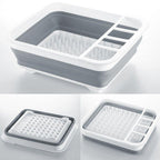 10L Collapsible Dish Drainer with Cutlery Cup | StorageOZ